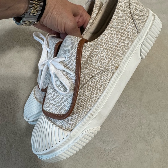 Loewe Anagram Canvas Flap Sneakers - Picture 6 of 12